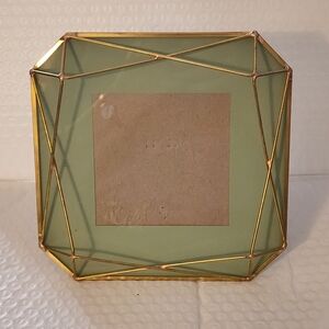 Cynthia Rowley Gold Geometric Frame with Green Mat